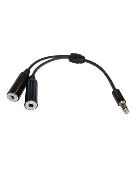 US NATO Helicopter Jack Headset adapter to General Aviation double Jack Female US NATO Helicopter Jack Headset adapter to General Aviation double Jack Female