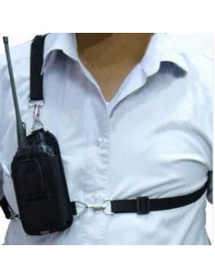 Protective Leather Carry Case Holster for Handheld Radios 3 Points  2