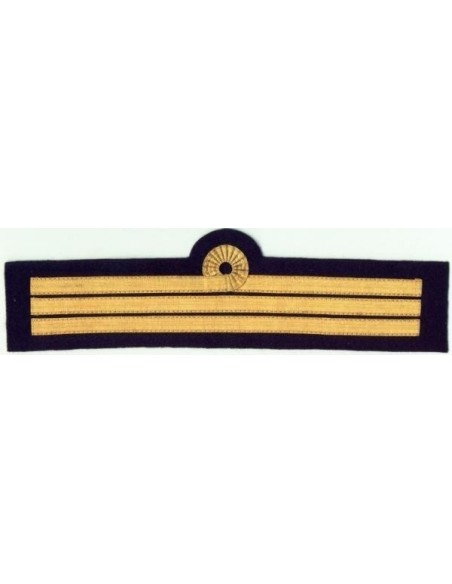 Flat Cuff 3 stripes With Nelson Loop For Flight Captain Flat Cuff 3 stripes With Nelson Loop For Flight Captain