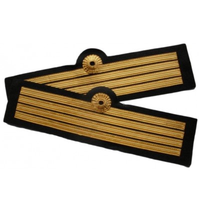 Flat Cuff 4 stripes With Nelson Loop For Flight Captain