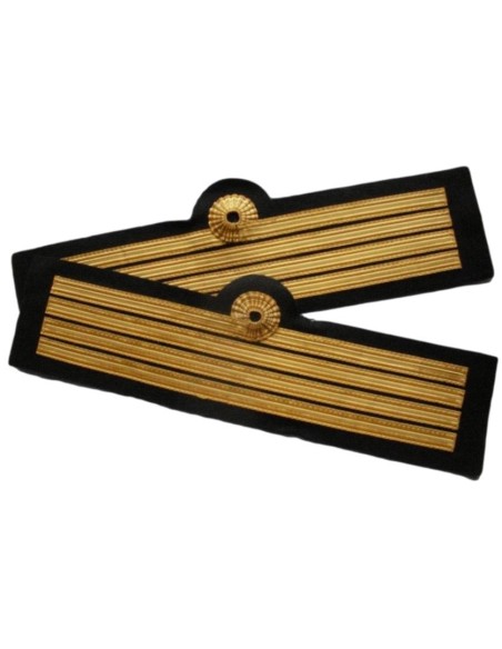 Flat Cuff 4 stripes With Nelson Loop For Flight Captain