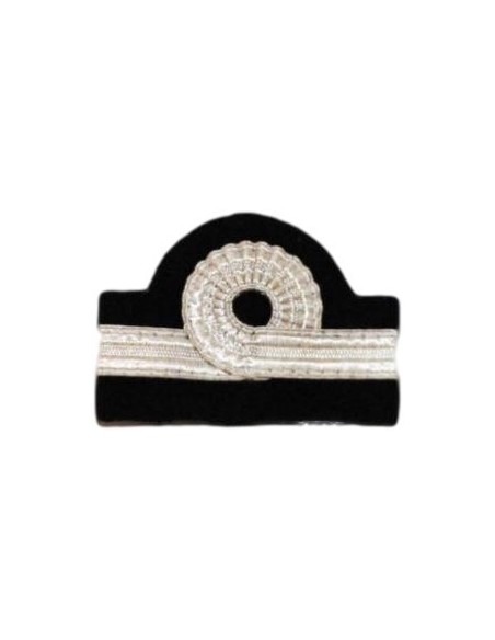 Galons d'épaules PNC Chef de Cabine 1 Barrette 10 mm Argent  Boucle Nelson Galons d'épaules PNC Chef de Cabine 1 Barrette 10 mm Argent  Boucle Nelson