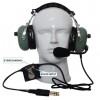 AVIATION ANR HEADSET "Tranquility"® MP3 Protein Leather Earseals (Unplugged Shut off)