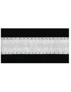 Galons d'épaules PNC Chef de Cabine Principal 1 Barrette 10 mm Argent Simple 2