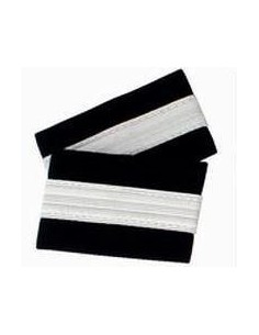 Epaulets Cabin Crew - Cabin Crew Chief - 1 stripe - Silver - Classic