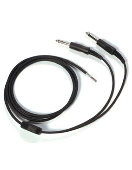 Câble de rechange pour casque avion double jacks Câble de rechange pour casque avion double jacks