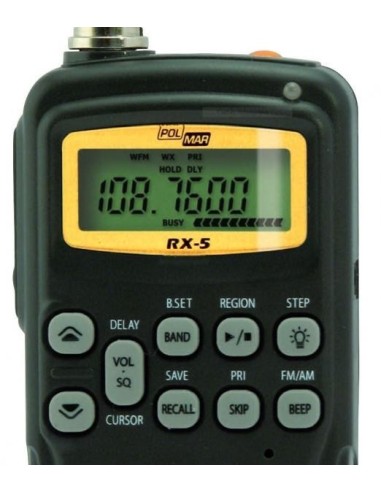 Clavier POLMAR RX-5 Scanner Récepteur bande aviation en 8,33Mhz Remplaçant Maycom AR-108