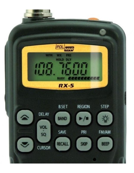 Clavier POLMAR RX-5 Scanner Récepteur bande aviation en 8,33Mhz Remplaçant Maycom AR-108