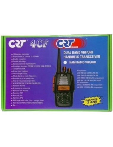 CRT 4CF (Free Flight) Transceiver Dual Band with airband listening