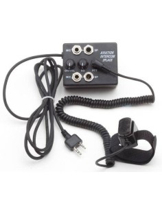 INTERCOM AVIATION 2 places Prise ICOM double jacks IC-A6 IC-A24 - PTT déporté