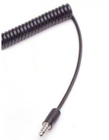 Replacement extensible spiral cable for helicopter headset with NATO US U-174/U plug