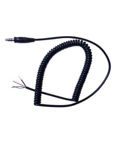 Câble de rechange spirale extensible pour casque helicoptere NATO US U-174/U