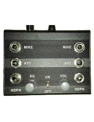 AVIATION INTERCOM 2 pax KENWOOD molded double jacks - Wire PTT