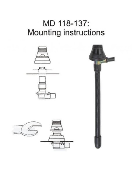 SINGLE BAND MOBILE ANTENNA OMNIDIRECTIONAL. MD AVIATION 118-137 SINGLE BAND MOBILE ANTENNA OMNIDIRECTIONAL. MD AVIATION 118-137