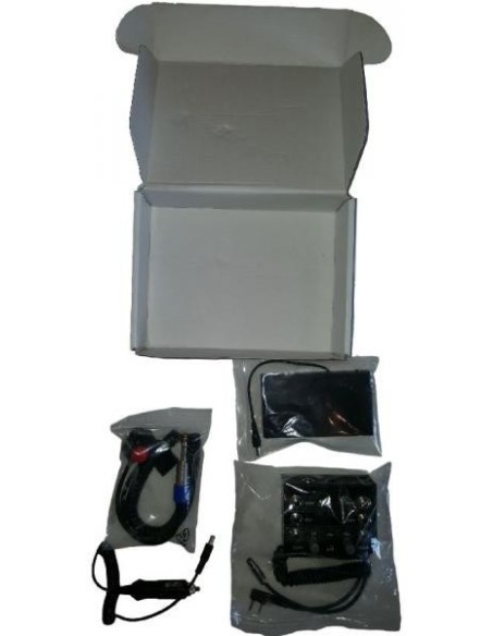 AVIATION INTERCOM 2 pax KENWOOD molded double jacks - Wire PTT AVIATION INTERCOM 2 pax KENWOOD molded double jacks - Wire PTT