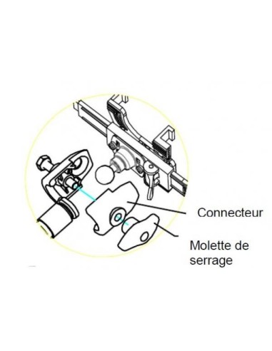 GPS smartphone or tablet gooseneck stand clamp for plane