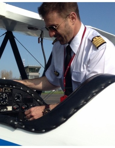 Pilot Shirt "White Collar" Long or Short Sleeves