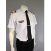 Chemise Pilote Homme "White Collar" Manches Longues ou Courtes