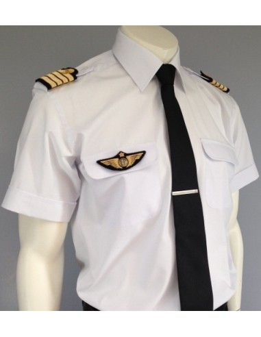 Chemise pilote "Blue Collar" Manches Longues ou Courtes