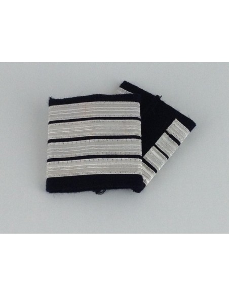 Coulants d'épaules pilote Commandant de Bord Platine