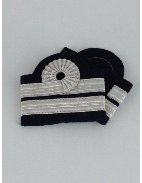 Coulants d'épaules Adjoint Chef PNC Platine avec boucle Nelson