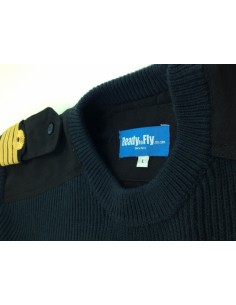 Pull-over Merinos Wool Round Neck Long Sleeves for Pilot and Cabin Crew 2