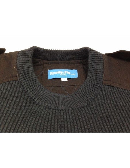 Pull-over laine mérinos col rond manches longues Pilote et Personnel Navigant Pull-over laine mérinos col rond manches longues Pilote et Personnel Navigant