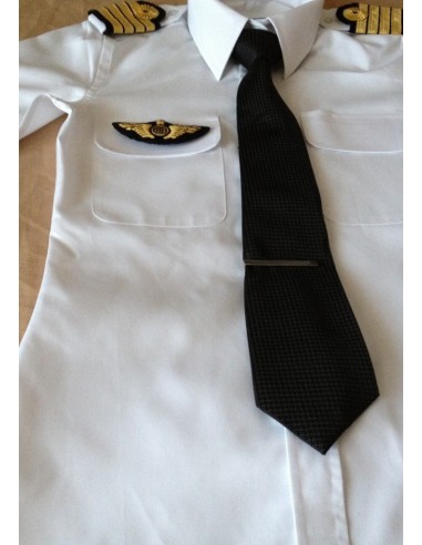 Woman Pilot Shirt « White Collar »  Long or Short Sleeves