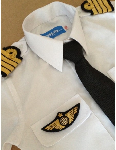Chemise Pilote Femme « White Collar»  Manches Longues ou Courtes Chemise Pilote Femme « White Collar»  Manches Longues ou Courtes