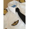 Woman Pilot Shirt « White Collar » Long or Short Sleeves