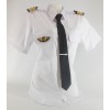 Chemise Pilote Femme « White Collar» Manches Longues ou Courtes