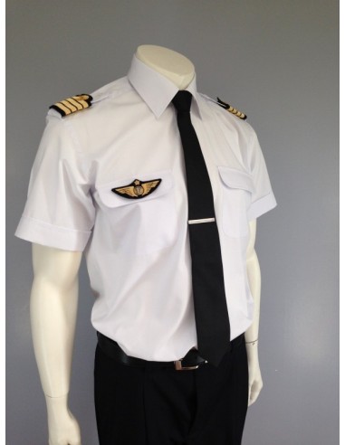 Chemise pilote "Blue Collar" SLIM FIT Manches Longues ou Courtes