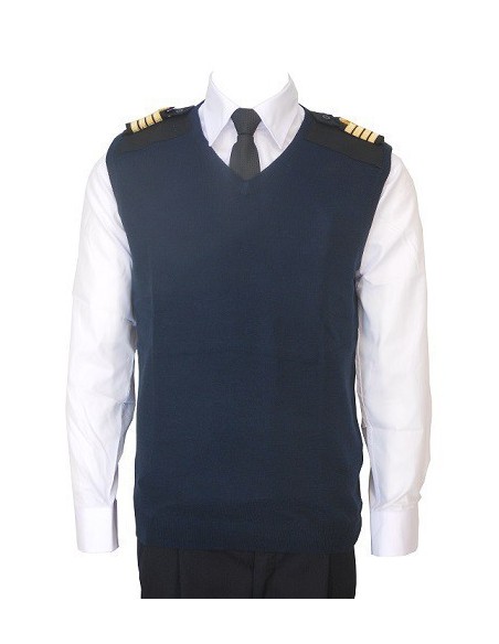 Pull-Over Whool Light V collar Without Sleeves for Pilot and Cabin Crew Pull-Over Whool Light V collar Without Sleeves for Pilot and Cabin Crew