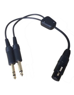 Adaptateur Casque GA 2 Jacks Males vers XLR Femelle Jack Airbus®