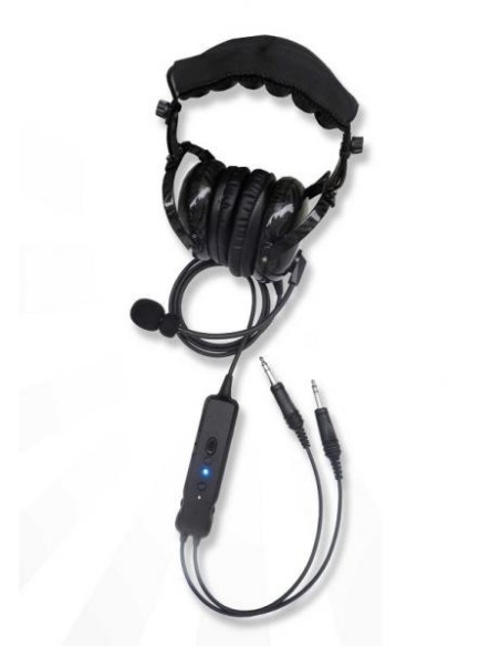 ANR LIGHT CLEAR SPECTRAL ® Plane HEADSET Bluetooth MP3 Protein Leather Earseals