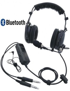 CASQUE ANR AVION LIGHT CLEAR SPECTRAL® Bluetooth MP3 Cuir Proteine