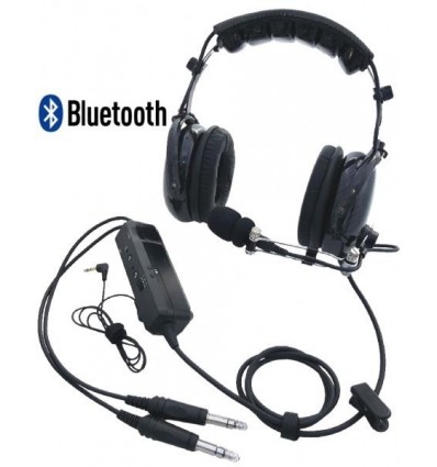 CASQUE ANR AVION LIGHT CLEAR SPECTRAL Bluetooth MP3 Cuir Proteine
