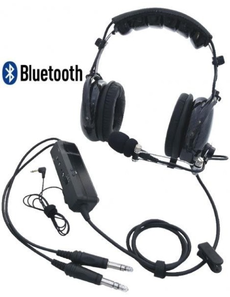 ANR LIGHT CLEAR SPECTRAL ® Plane HEADSET Bluetooth MP3 Protein Leather Earseals