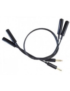 Câble Rallonge Dédoubleur Y pour 2 Casques Avion Double Jacks 2