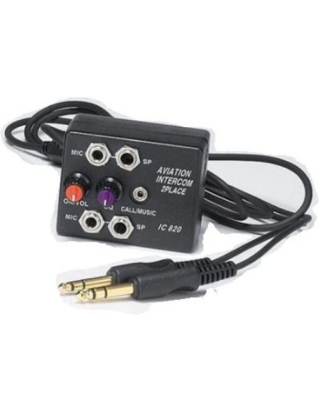 AVIATION INTERCOM 2 ways with Music mix Jack AVIATION INTERCOM 2 ways with Music mix Jack
