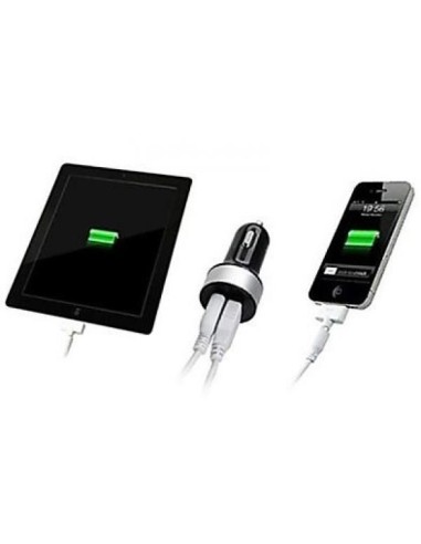 Adaptateur allume cigare double USB 2 x mA Led