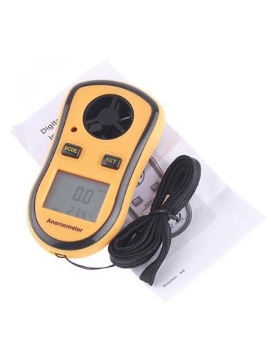 Handheld LCD Display Digital Anemometer Thermometer Ovoid