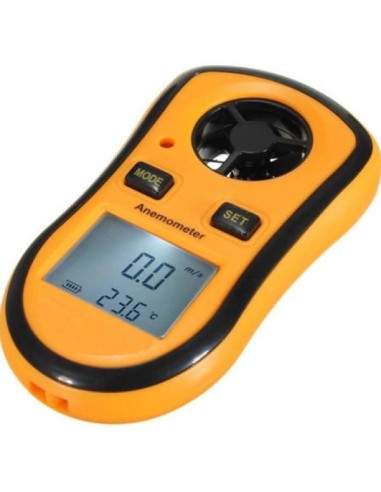 Handheld LCD Display Digital Anemometer Thermometer Ovoid