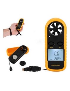 Handheld LCD Display Digital Anemometer Thermometer Rectangle 2