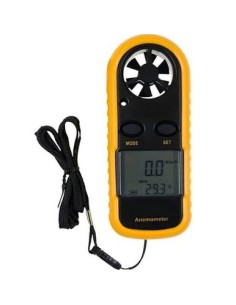 Anémomètre Numérique Vitesse du Vent Thermomètre Rectangle