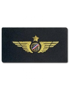 Aile de Poitrine Pilote Avion Doré à Plat A COUDRE Brodée sur Feutrine