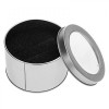 Metal Round Display Box for Epaulets Belt and Watches - Silver