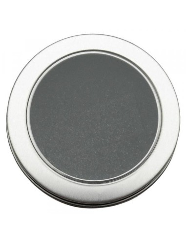 Metal Round  Display Box for Epaulets Belt and Watches - Silver