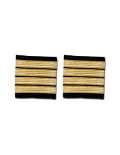 Epaulets 4 stripes - Gold - Classic