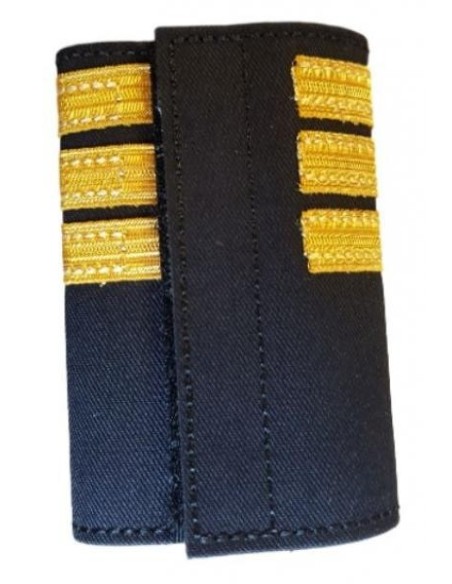 Luxury Epaulets 4 simple stripes - Gold - Classic with velcro fastener Luxury Epaulets 4 simple stripes - Gold - Classic with velcro fastener